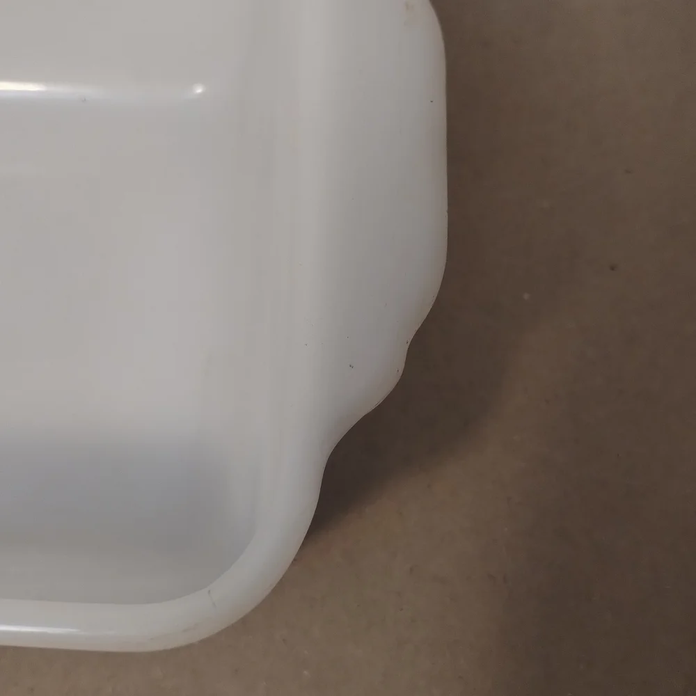 Vintage Fire King Wheat Pattern Milk Glass Loaf Pan Baking Dish